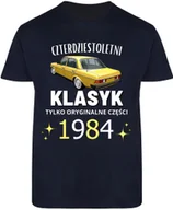 Koszulki męskie - T-SHIRT MĘSKI NA 40 URODZINY PREZENT MERCEDES KOSZULKA GRANATOWA R-M A39 - miniaturka - grafika 1