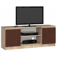 Szafki RTV - Fabryka Mebli Akord SZAFKA RTV K 140cm 2D 1P SONOMA / WENGE OP0LRTVDĄBVEN002 - miniaturka - grafika 1