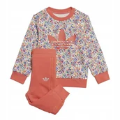 Dresy damskie - Dres dziecięcy Adidas Originals KWIATY JC8050 r. 80 - miniaturka - grafika 1