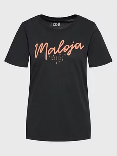 Koszulki i topy damskie - Maloja T-Shirt Vogelbeerem 34403-1-0817 Czarny Regular Fit - grafika 1