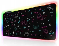 Podkładki pod mysz - Podświetlana podkładka gamingowa pod mysz LED XXL - miniaturka - grafika 1