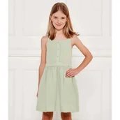 Sukienki i spódniczki dla dziewczynek - Guess Sukienka z dodatkiem lnu - miniaturka - grafika 1