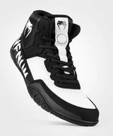 Kimona, stroje i obuwie - Venum Buty Zapaśnicze Elite Wrestling Black/White - miniaturka - grafika 1