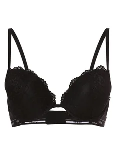 GUESS - Damski biustonosz push-up z wypełnieniem, czarny - Biustonosze - miniaturka - grafika 1