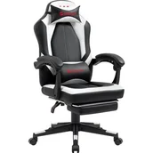 Fotele gamingowe - Fotel DEFENDER Apollo Biało-czarny - miniaturka - grafika 1