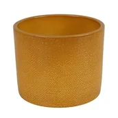 Donice - Osłonka ceramiczna 17 cm Curry Lazur żółty - miniaturka - grafika 1