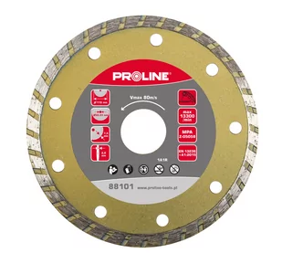 Proline Tarcza diamentowa turbo (mat.bud) 180*2.7*7.5*22.23 88103 - Tarcze do pił - miniaturka - grafika 2
