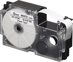 Casio Taśma do nadruku Papier XR XR-12TWE 12 mm x 8 m Kolor taśmy: Biały / Kolor - Etykiety do drukarek - miniaturka - grafika 2