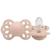 Smoczki uspokajające - Smoczek silikonowy symetryczny INFINITY S BLUSH 0+, Bibs - miniaturka - grafika 1