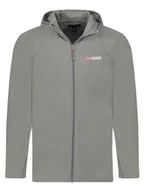 Kurtki i kamizelki sportowe męskie - Geographical Norway Kurtka polarowa "Tugood" w kolorze ciemnoszarym - miniaturka - grafika 1