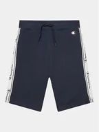 Spodenki damskie - Champion Szorty sportowe 305920 Granatowy Regular Fit - miniaturka - grafika 1