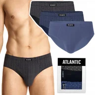 Majtki męskie - Slipy męskie 3 PARY classic ATLANTIC 3MP-148 - XXL - miniaturka - grafika 1
