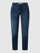 Spodnie damskie - Jeansy o kroju straight fit z dodatkiem streczu model ‘Raven’ - miniaturka - grafika 1