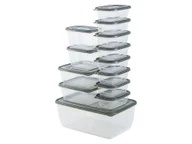 Pojemniki kuchenne - LIVARNO home Zestaw 13 pojemników do przechowywania żywności (Szary) - miniaturka - grafika 1