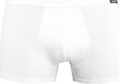 Majtki męskie - Teyli Bokserki męskie bawełniane Levi białe S Biały - miniaturka - grafika 1