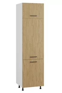 Bari Słupek Wysoki Pod Zabudowę Lodówki Dl-60-220 Hk-Xs Blum Dąb Kamienny - Meble kuchenne - miniaturka - grafika 1