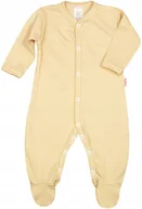 Pajacyki dla niemowląt - PAJAC pajacyk z BAWEŁNY ORGANICZNEJ certyfikat GOTS BEŻ r 62 KLEKLE - miniaturka - grafika 1