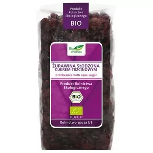 Bio Planet żurawina słodzona cukrem trzcinowym BIO 400g 5907814666161 - Bakalie - miniaturka - grafika 1