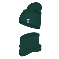 Czapki dla dzieci - Czapka Dziecięca Jesienna Wiosenna Komin Komplet Bawełna Dla Dzieci 48-56 - miniaturka - grafika 1