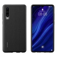 Etui i futerały do telefonów - Huawei Protective Case PU etui pokrowiec Huawei P30 czarny (51992992) - miniaturka - grafika 1