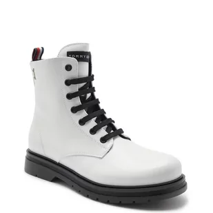 Tommy Hilfiger Botki | z dodatkiem skóry - Buty dla dziewczynek - miniaturka - grafika 1
