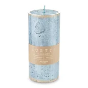 Świece - Pl Turkus Świeca Rustic Patyn Walec Duży Fi7 - miniaturka - grafika 1