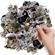 Szkolne artykuły papiernicze - NAKLEJKI NA ZESZYT NALEPKA Z POSTACIAMI GWIEZDNE WOJNY STAR WZORY 6 SZT - miniaturka - grafika 1