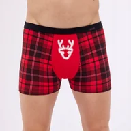 Majtki męskie - Bokserki Cornette BS-007/76 Red Nonse 2 czerwone L - miniaturka - grafika 1