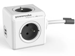 PowerCube Original 4 gniazda 2x USB 1.5m szary 2402GY/FREUPC - Listwy zasilające - miniaturka - grafika 1