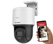 Kamery IP - Kamera obrotowa IP PTZ Hikvision DS-2DE2C400MW-DE(S7) 4MPx Mikrofon IR/LED 30m PoE - miniaturka - grafika 1