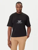 Koszulki męskie - HUGO T-Shirt Duarms 50542817 Czarny Oversize - miniaturka - grafika 1
