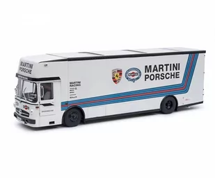 Schuco Mercedes Benz O317 Racing Transport 1:18 450032400 - Samochody i pojazdy dla dzieci - miniaturka - grafika 1