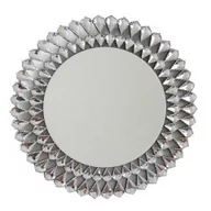 Lustra - Lustro Marsylia silver 80x80 cm rama w kształcie lustrzanych łez - miniaturka - grafika 1