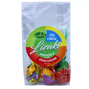 Lizaki musujące bez cukru 5 szt. x 13 g AKA - Gumy do żucia, lizaki, dropsy - miniaturka - grafika 1