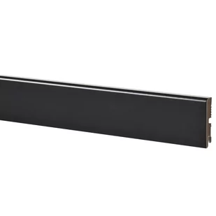 Listwa przypodłogowa MDF LB1 8 cm czarna lakierowana Foge - Listwy przypodłogowe - miniaturka - grafika 1