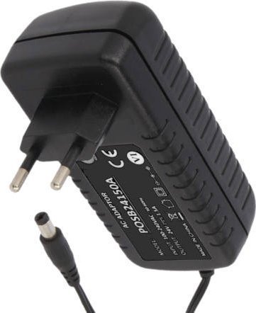 POSB12300A, zasilacz 12V/3A/36W, czarny, adapter horyzontalny, gniazdo AC:CEE7/16. wtyk DC:2.1/5....