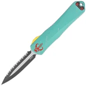 Noże - Nóż automatyczny OTF Heretic Manticore S Bounty Hunter D/E Green Distressed Aluminium / Camo Carbon, P/S Black DLC/Satin MagnaCut by Tony Marfione Jr. (H028-10C-BOUNTY) - miniaturka - grafika 1