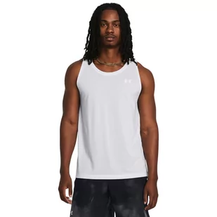 Męski top do biegania Under Armour UA Launch Singlet - biały - UNDER ARMOUR - Koszulki sportowe męskie - miniaturka - grafika 1