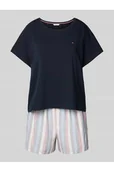 Piżamy damskie - Piżama z wyhaftowanym logo - Tommy Hilfiger - miniaturka - grafika 1