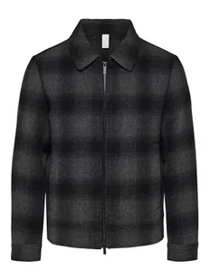 SELETED HOMME Męska kurtka przejściowa Slhfilip Wool JKT Noos, szary, L - Kurtki męskie - miniaturka - grafika 1