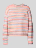 Swetry damskie - Sweter z dzianiny o kroju relaxed fit model ‘ORMAN’ - miniaturka - grafika 1