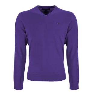Sweter męski premium cotton TOMMY HILFIGER PACIFIC V-NK C82782306 570 M - Swetry męskie - miniaturka - grafika 1