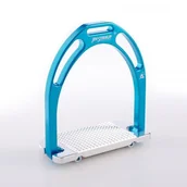 Akcesoria jeździeckie - JIN STIRRUP Strzemiona KINKO NEW turquise - miniaturka - grafika 1