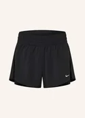 Spodenki damskie - Nike Szorty Treningowe 2 W 1 schwarz - miniaturka - grafika 1