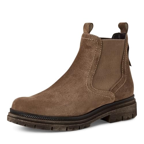 Tamaris Damskie buty Damen Chelsea 1-25407-45 Botki, Brązowe, 37 EU, br?zowy, 37 EU