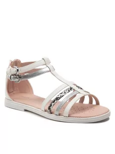 Geox Sandały J S.Karly G. D J7235D 054AJ C0007 S Biały - Buty dla dziewczynek - miniaturka - grafika 1