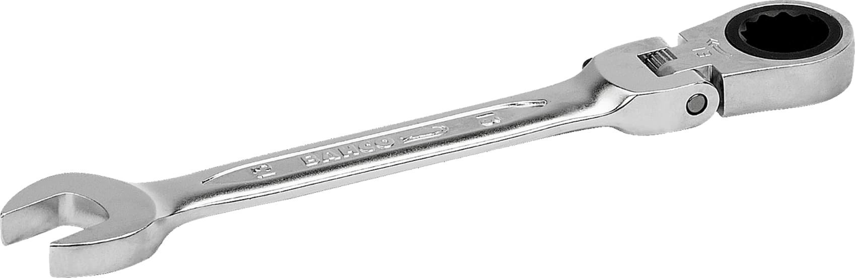 Bahco Kombinuotas terkšlinis reversinis raktas su lanksčia galva 10mm