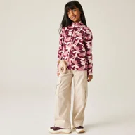 Bluzy dla dziewczynek - Regatta Polar dziecięcy z suwakiem 1/2 Hot Shot II Różowy, Rozmiar: 164 cm - miniaturka - grafika 1