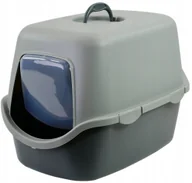 Kuwety dla kotów - Poop toilet Cathy 56x40x40cm grey/green 8003507986756 - miniaturka - grafika 1