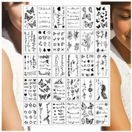 Zabawki kreatywne - TATUAŻE ZMYWALNE DLA DZIECI MOTYL SERCE LINIA ŻYCIA MIX 30 WZORÓW - miniaturka - grafika 1